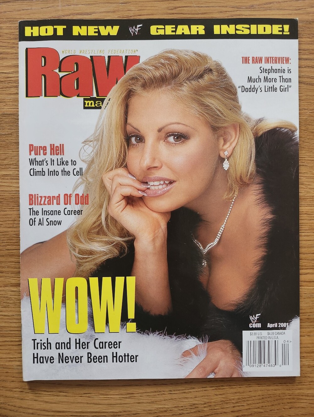 WWE Trish Stratus 2001 WWE RAW Mag Includes Raw Interview Step McMahon